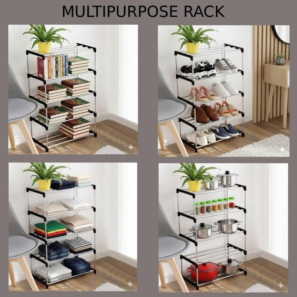 4 Layers Metal Shoes/Books Rack